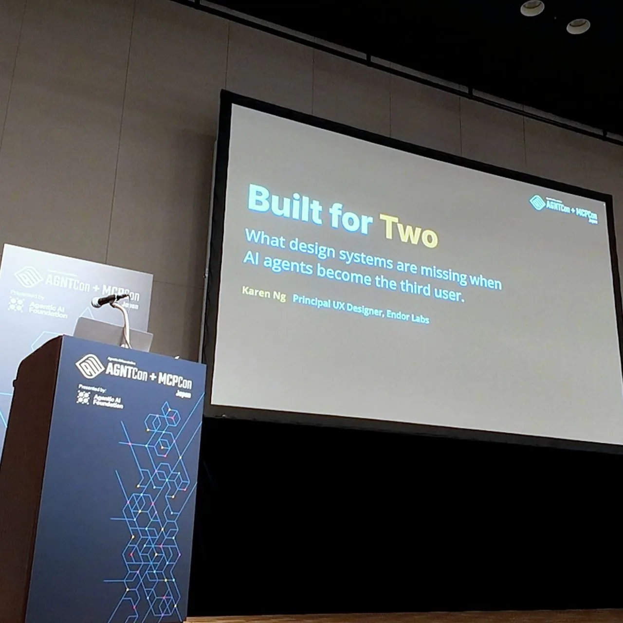 Karen speaking at AGNTCon + MCPCon Japan 2026 in Tokyo